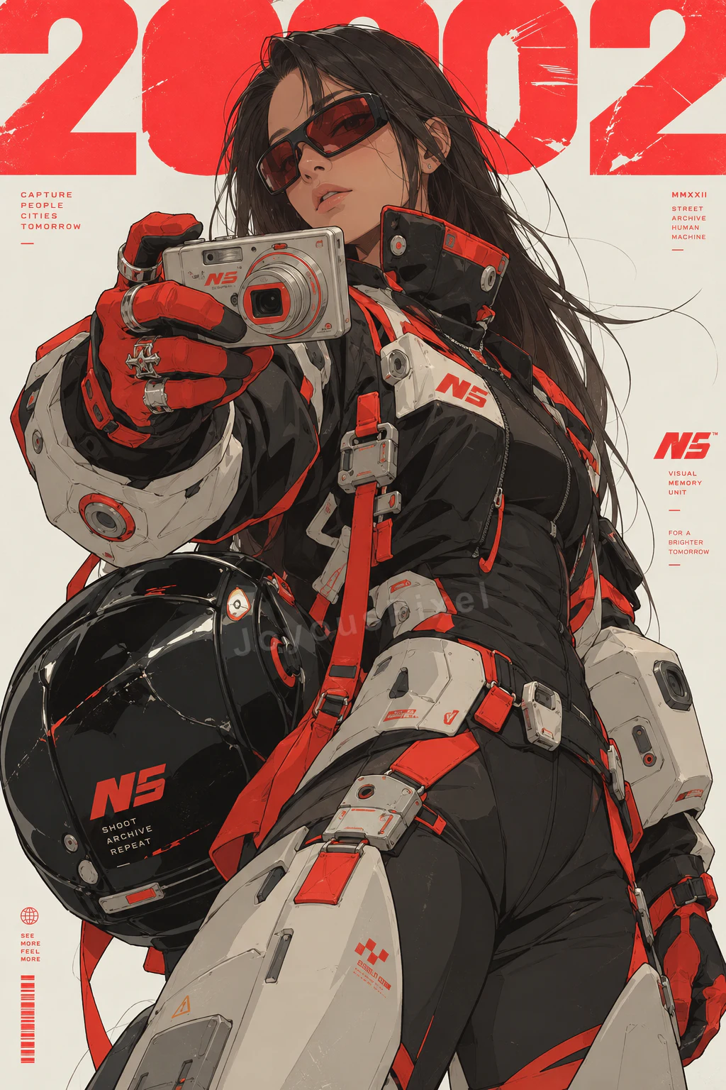 Poster cover with a large numeric masthead and a figure in padded racing gear